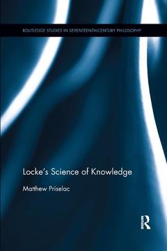 Couverture de l’ouvrage Locke's Science of Knowledge