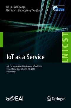 Couverture de l’ouvrage IoT as a Service