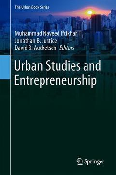 Cover of the book Urban Studies and Entrepreneurship