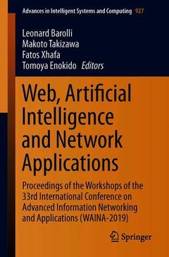 Couverture de l’ouvrage Web, Artificial Intelligence and Network Applications