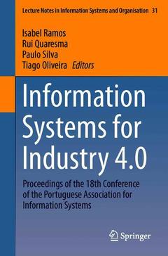 Couverture de l’ouvrage Information Systems for Industry 4.0