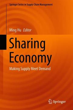 Couverture de l’ouvrage Sharing Economy