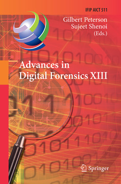 Cover of the book Advances in Digital Forensics XIII