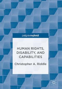 Couverture de l’ouvrage Human Rights, Disability, and Capabilities