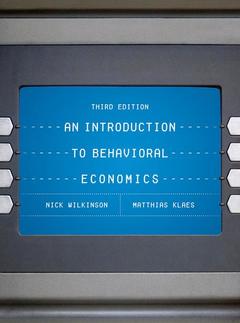 Couverture de l’ouvrage An Introduction to Behavioral Economics