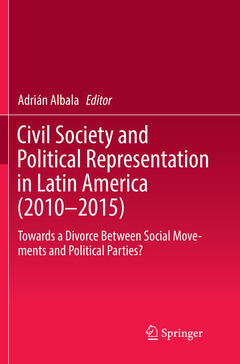 Couverture de l’ouvrage Civil Society and Political Representation in Latin America (2010-2015)