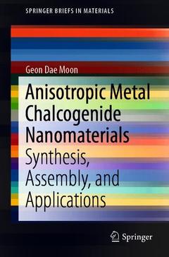 Couverture de l’ouvrage Anisotropic Metal Chalcogenide Nanomaterials