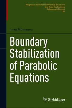 Couverture de l’ouvrage Boundary Stabilization of Parabolic Equations