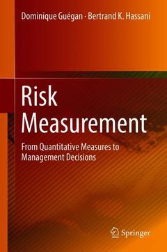 Couverture de l’ouvrage Risk Measurement