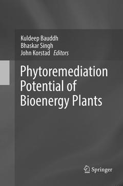 Couverture de l’ouvrage Phytoremediation Potential of Bioenergy Plants