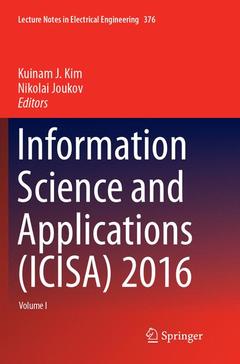 Couverture de l’ouvrage Information Science and Applications (ICISA) 2016