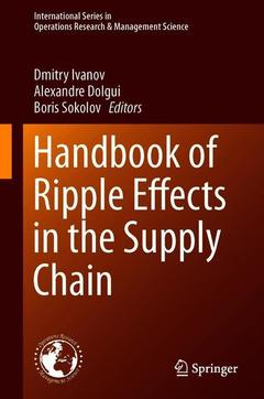 Couverture de l’ouvrage Handbook of Ripple Effects in the Supply Chain