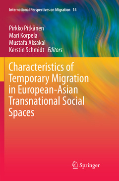 Couverture de l’ouvrage Characteristics of Temporary Migration in European-Asian Transnational Social Spaces