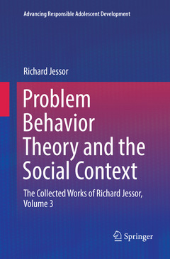 Couverture de l’ouvrage Problem Behavior Theory and the Social Context