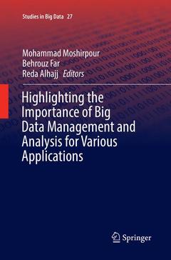 Cover of the book Highlighting the Importance of Big Data Management and Analysis for Various Applications