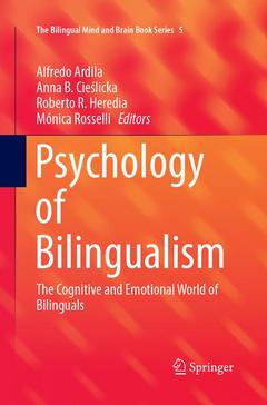 Couverture de l’ouvrage Psychology of Bilingualism