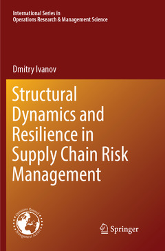 Couverture de l’ouvrage Structural Dynamics and Resilience in Supply Chain Risk Management