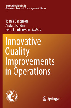 Couverture de l’ouvrage Innovative Quality Improvements in Operations