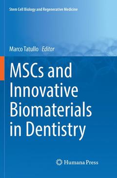 Couverture de l’ouvrage MSCs and Innovative Biomaterials in Dentistry