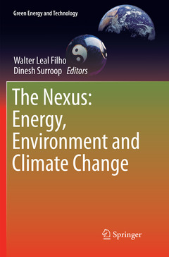 Couverture de l’ouvrage The Nexus: Energy, Environment and Climate Change