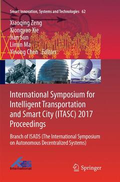 Couverture de l’ouvrage International Symposium for Intelligent Transportation and Smart City (ITASC) 2017 Proceedings