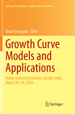 Couverture de l’ouvrage Growth Curve Models and Applications