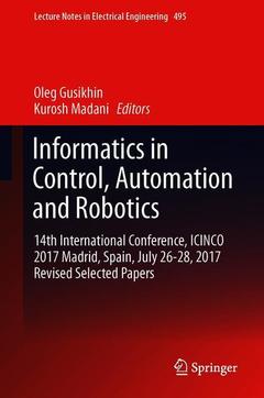 Couverture de l’ouvrage Informatics in Control, Automation and Robotics 