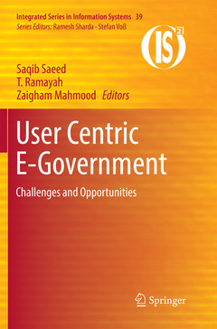 Couverture de l’ouvrage User Centric E-Government