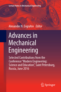 Couverture de l’ouvrage Advances in Mechanical Engineering