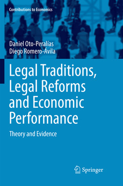 Couverture de l’ouvrage Legal Traditions, Legal Reforms and Economic Performance
