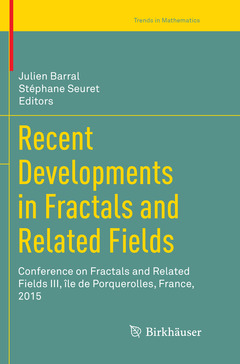 Couverture de l’ouvrage Recent Developments in Fractals and Related Fields