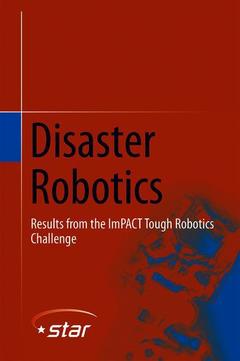 Couverture de l’ouvrage Disaster Robotics