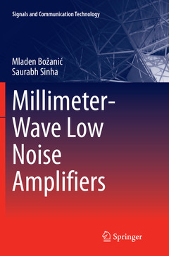 Couverture de l’ouvrage Millimeter-Wave Low Noise Amplifiers