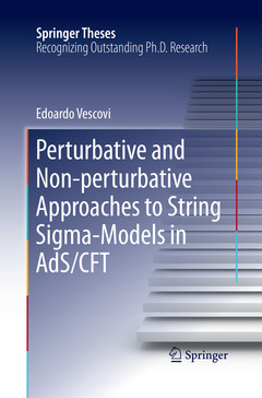 Cover of the book Perturbative and Non-perturbative Approaches to String Sigma-Models in AdS/CFT