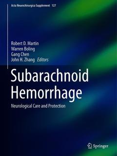 Couverture de l’ouvrage Subarachnoid Hemorrhage