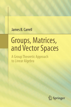 Couverture de l’ouvrage Groups, Matrices, and Vector Spaces