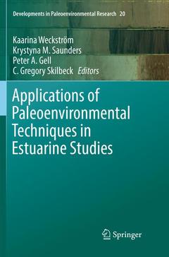 Couverture de l’ouvrage Applications of Paleoenvironmental Techniques in Estuarine Studies