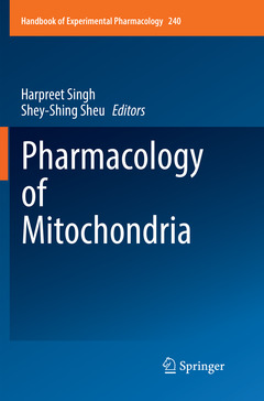 Couverture de l’ouvrage Pharmacology of Mitochondria