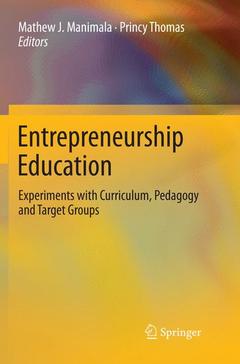 Couverture de l’ouvrage Entrepreneurship Education