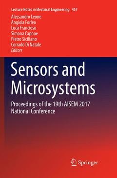 Couverture de l’ouvrage Sensors and Microsystems