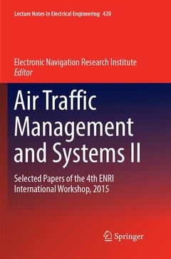 Couverture de l’ouvrage Air Traffic Management and Systems II