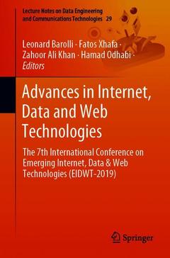 Couverture de l’ouvrage Advances in Internet, Data and Web Technologies