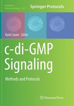 Couverture de l’ouvrage c-di-GMP Signaling