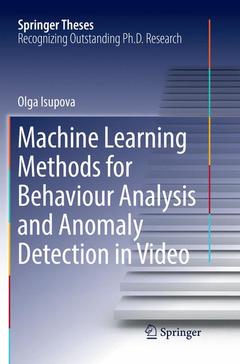 Couverture de l’ouvrage Machine Learning Methods for Behaviour Analysis and Anomaly Detection in Video