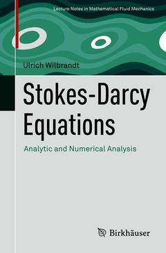 Couverture de l’ouvrage Stokes-Darcy Equations
