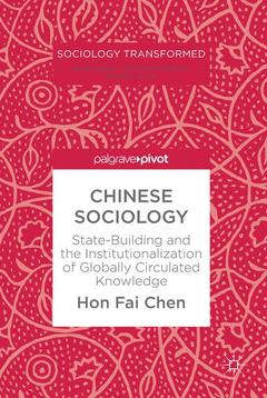 Couverture de l’ouvrage Chinese Sociology