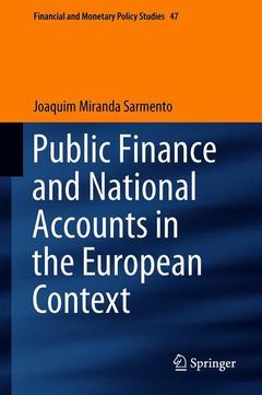 Couverture de l’ouvrage Public Finance and National Accounts in the European Context 