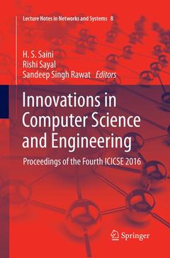 Couverture de l’ouvrage Innovations in Computer Science and Engineering