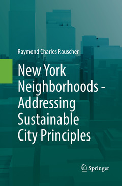 Couverture de l’ouvrage New York Neighborhoods - Addressing Sustainable City Principles