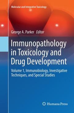 Couverture de l’ouvrage Immunopathology in Toxicology and Drug Development